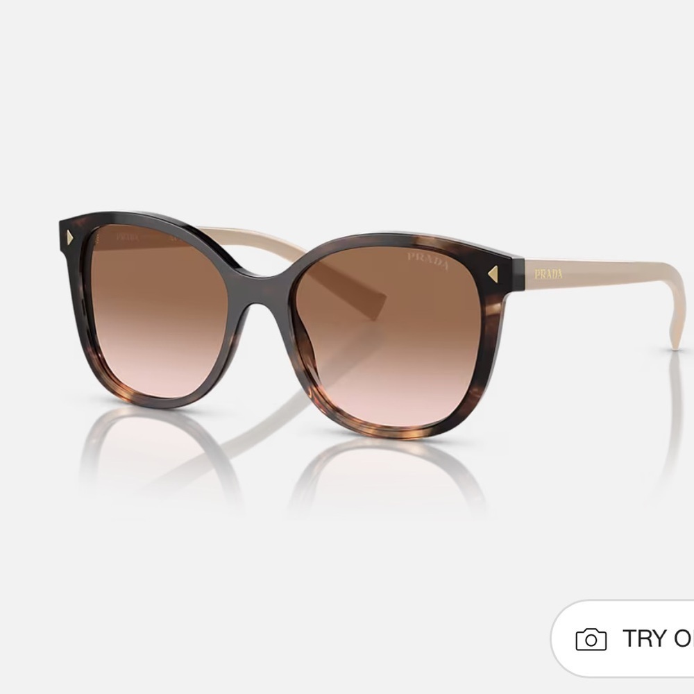 Prada PR 22ZS Tortoise Polarized Brown Gradient Sunglasses